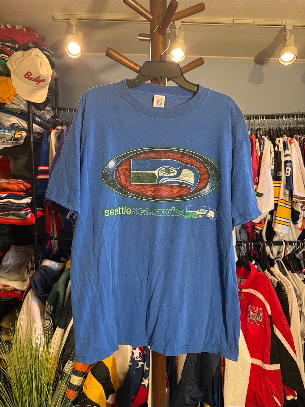 Vintage Seattle Seahawks T-Shirt - Logo 7